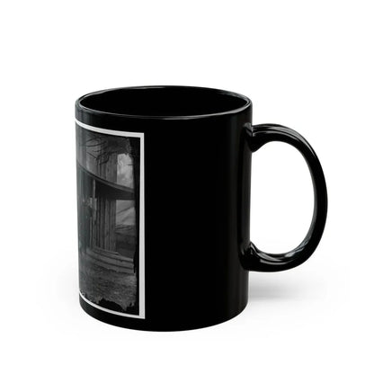 Aquia Creek, Virginia. Group Standing In Front Of Hospital (U.S. Civil War) Black Coffee Mug - Go Mug Yourself