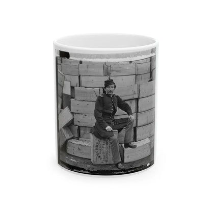 Aquia Creek, Virginia. Captain J.W. Forsyth, The Provost Marshall (U.S. Civil War) White Coffee Mug-11oz-Go Mug Yourself