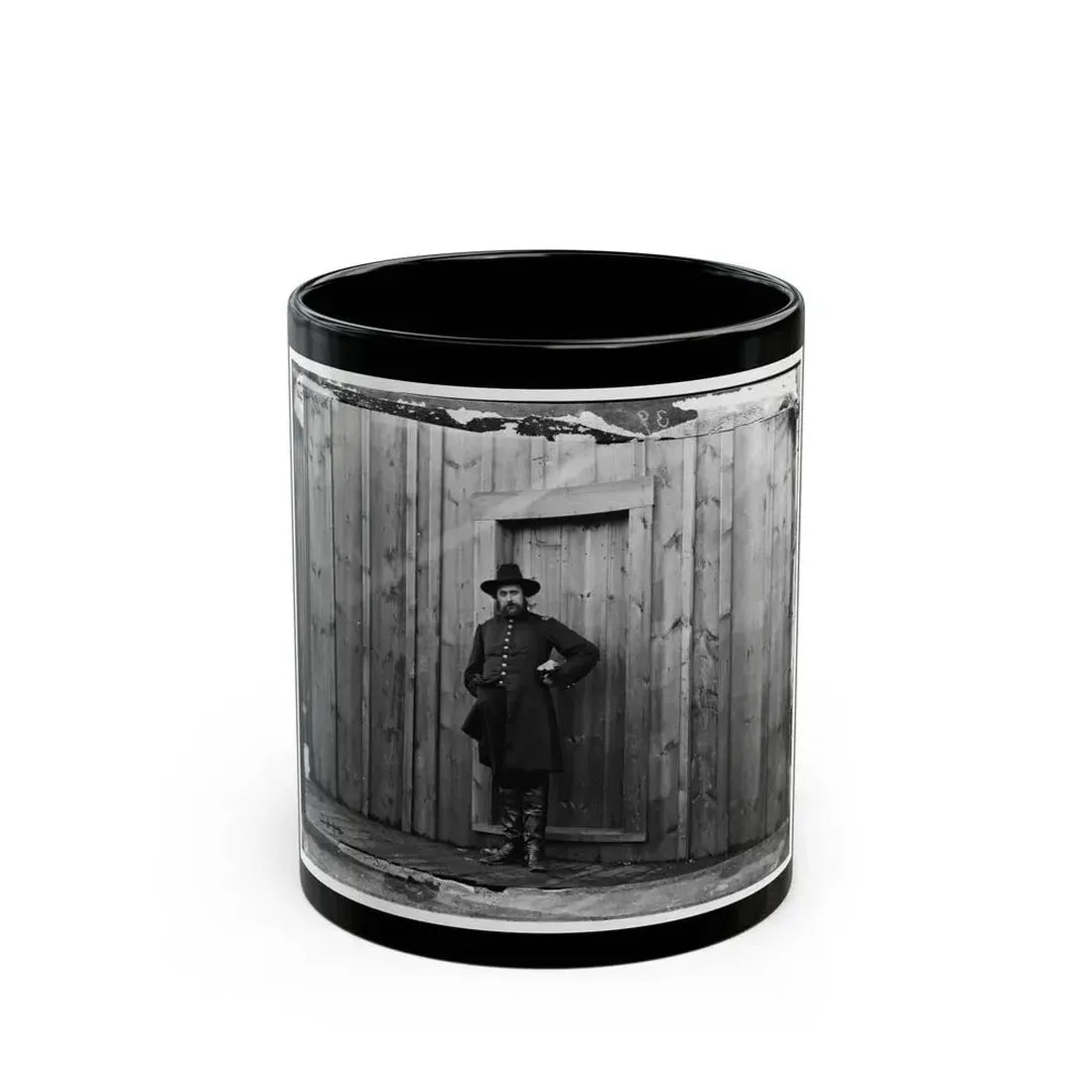 Aquia Crek Landing, Virginia. Capt. T.E. Hall, Assist. Quartermaster (U.S. Civil War) Black Coffee Mug 11oz - Go Mug Yourself