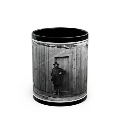 Aquia Crek Landing, Virginia. Capt. T.E. Hall, Assist. Quartermaster (U.S. Civil War) Black Coffee Mug 11oz - Go Mug Yourself