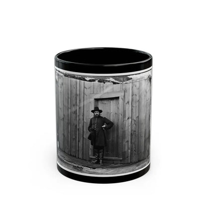 Aquia Crek Landing, Virginia. Capt. T.E. Hall, Assist. Quartermaster (U.S. Civil War) Black Coffee Mug-11oz-Go Mug Yourself