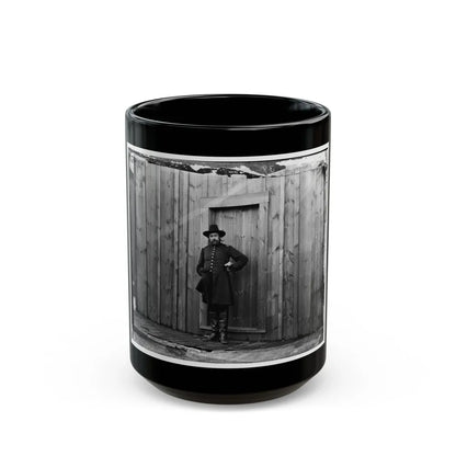 Aquia Crek Landing, Virginia. Capt. T.E. Hall, Assist. Quartermaster (U.S. Civil War) Black Coffee Mug-15oz-Go Mug Yourself