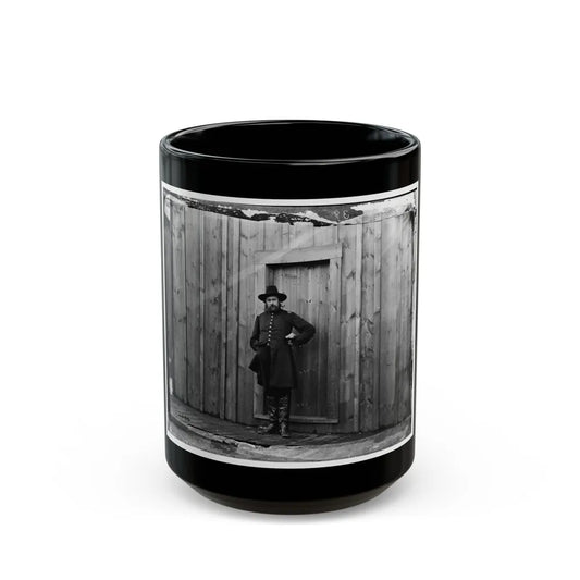Aquia Crek Landing, Virginia. Capt. T.E. Hall, Assist. Quartermaster (U.S. Civil War) Black Coffee Mug-15oz-Go Mug Yourself