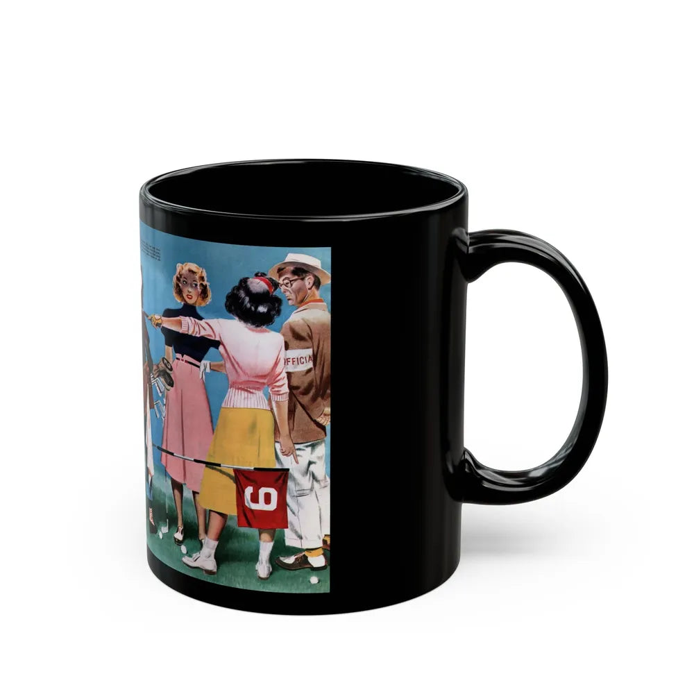 Arabella and the Susquehanna, Collier's, April 23, 1949 - Black Coffee Mug-Go Mug Yourself