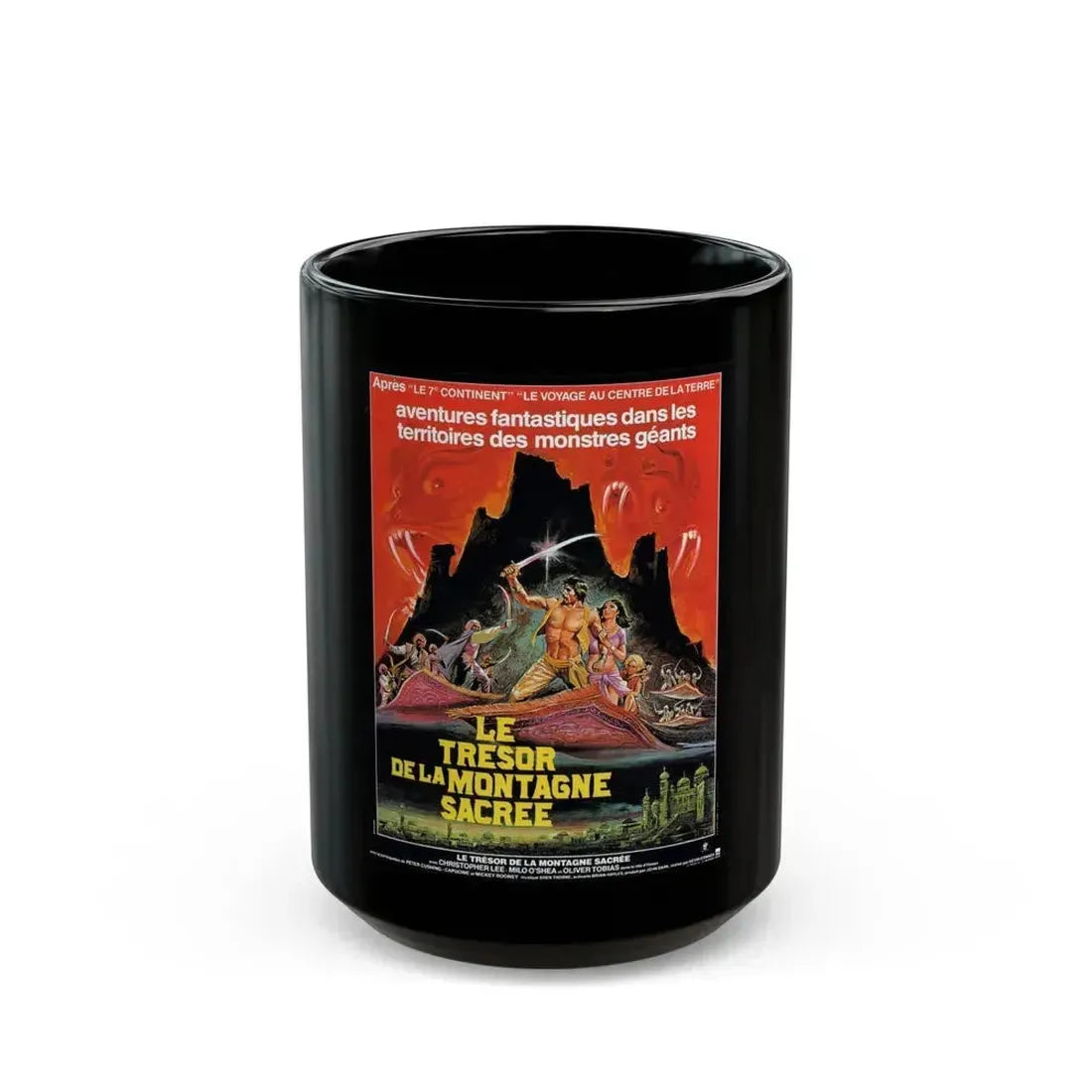 ARABIAN ADVENTURE 1979 Movie Poster - Black Coffee Mug 15oz - Go Mug Yourself