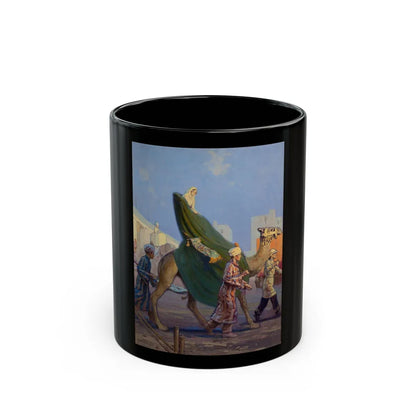 Arabian Scene, magazine cover art - Black Coffee Mug-11oz-Go Mug Yourself