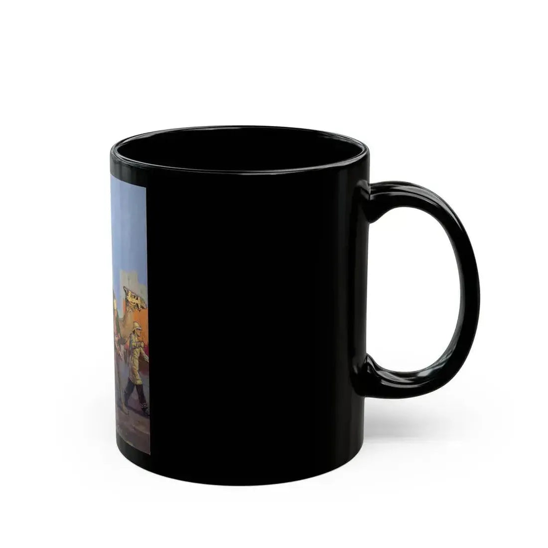 Arabian Scene, magazine cover art - Black Coffee Mug - Go Mug Yourself