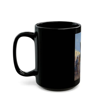 Arabian Scene, magazine cover art - Black Coffee Mug - Go Mug Yourself