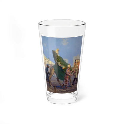 Arabian Scene, magazine cover art (Magazine Illustration) Pint Glass 16oz-16oz-Go Mug Yourself