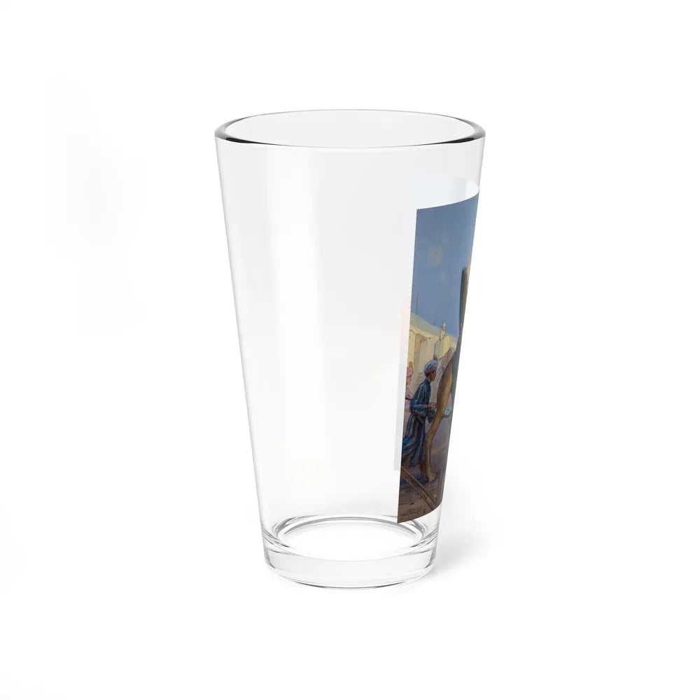 Arabian Scene, magazine cover art (Magazine Illustration) Pint Glass 16oz-Go Mug Yourself