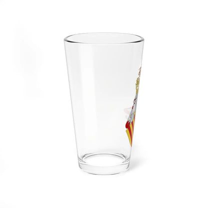 Aragonese Royal Arms with the Crest of the Chivalry of Saint George (Spain) (Coat of Arms) Pint Glass 16oz - Go Mug Yourself