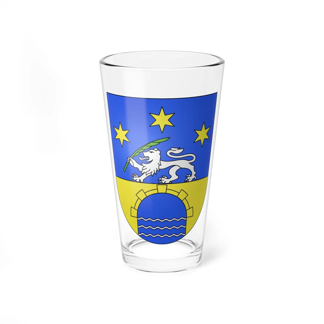 ArbedoCastione-coat of arms (Switzerland) (Coat of Arms) Pint Glass 16oz 16oz - Go Mug Yourself