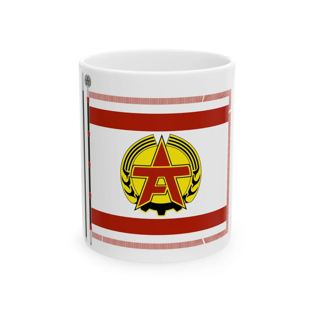 Arbeiterfestspiele Fahne (Germany) White Coffee Mug 11oz - Go Mug Yourself