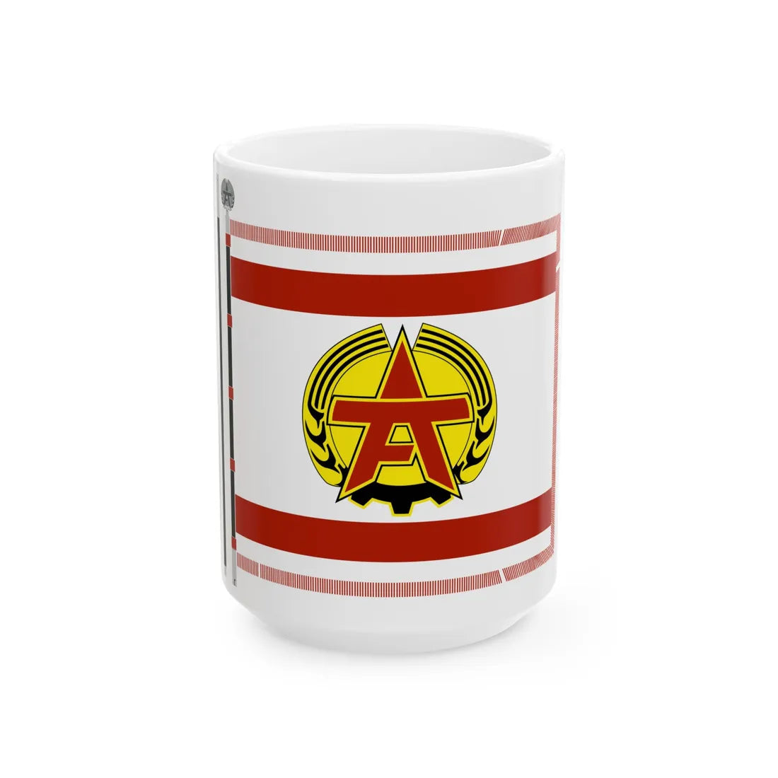 Arbeiterfestspiele Fahne (Germany) White Coffee Mug 15oz - Go Mug Yourself