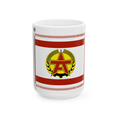 Arbeiterfestspiele Fahne (Germany) White Coffee Mug 15oz - Go Mug Yourself