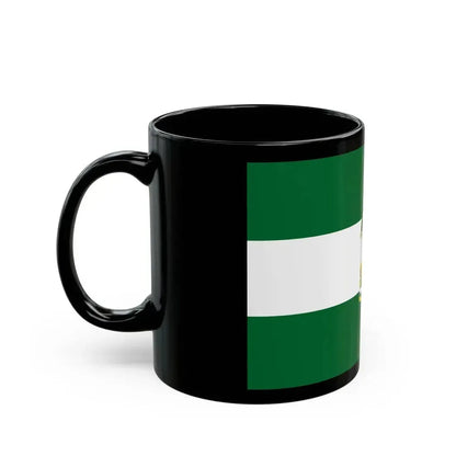 Arbonaida the Flag of Andalusia Spain - Black Coffee Mug - Go Mug Yourself