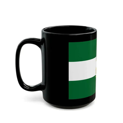 Arbonaida the Flag of Andalusia Spain - Black Coffee Mug - Go Mug Yourself
