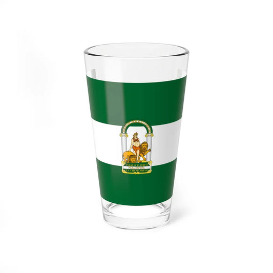 Arbonaida the Flag of Andalusia Spain - Pint Glass 16oz-16oz-Go Mug Yourself