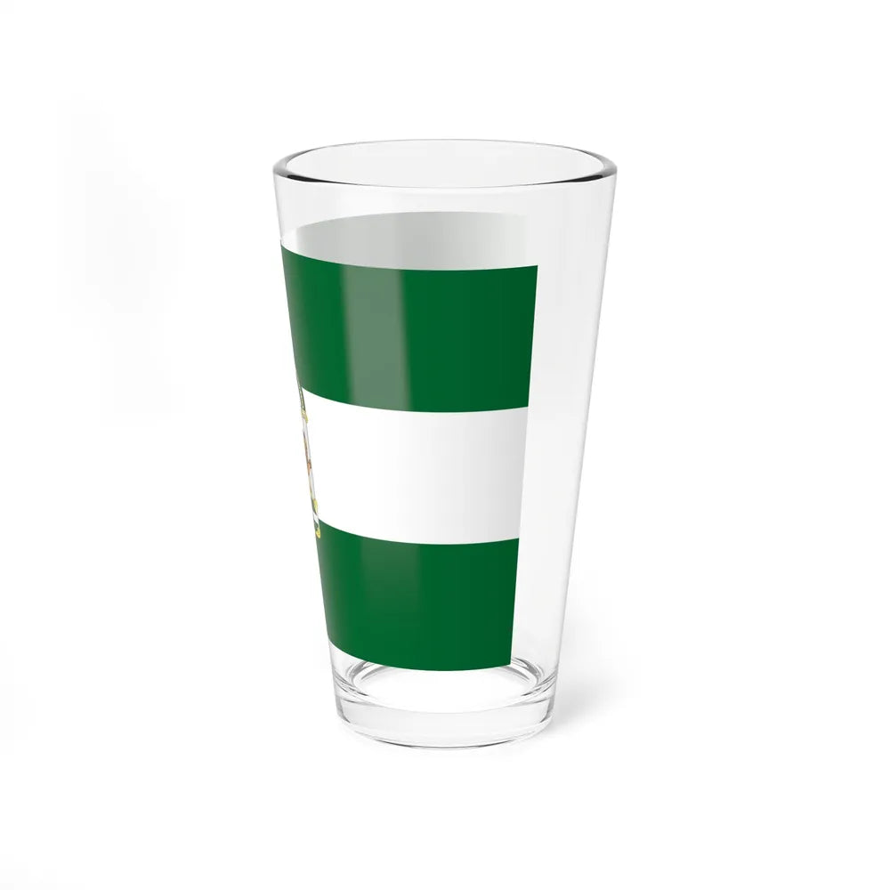 Arbonaida the Flag of Andalusia Spain - Pint Glass 16oz-Go Mug Yourself