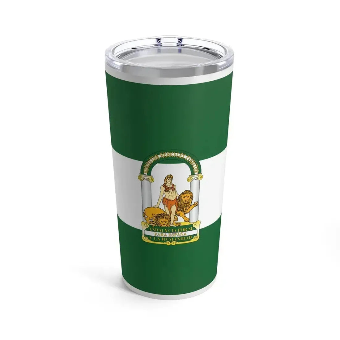 Arbonaida the Flag of Andalusia Spain - Tumbler 20oz 20oz - Go Mug Yourself