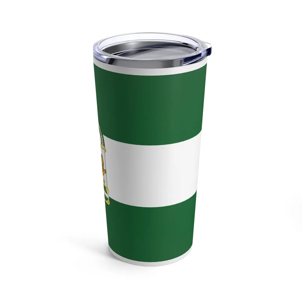 Arbonaida the Flag of Andalusia Spain - Tumbler 20oz-Go Mug Yourself