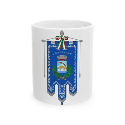 Arcade-Gonfalone (Italy) White Coffee Mug 11oz - Go Mug Yourself