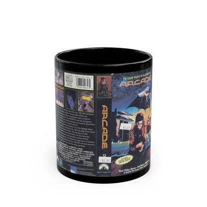 ARCADE (VHS COVER) - Black Coffee Mug-11oz-Go Mug Yourself