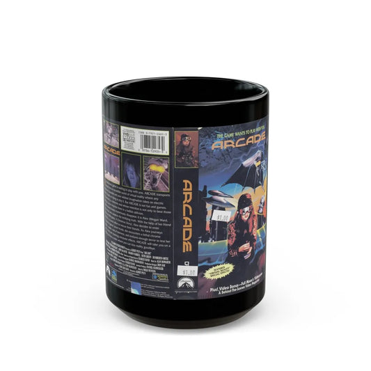 ARCADE (VHS COVER) - Black Coffee Mug-15oz-Go Mug Yourself