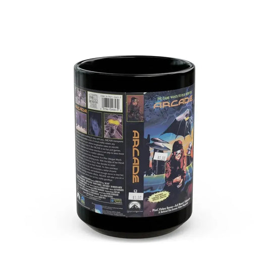 ARCADE (VHS COVER) - Black Coffee Mug 15oz - Go Mug Yourself
