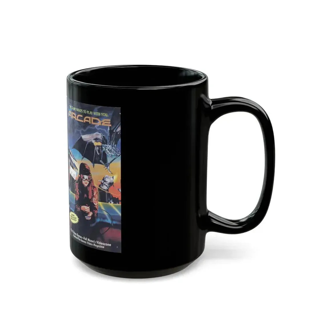 ARCADE (VHS COVER) - Black Coffee Mug - Go Mug Yourself