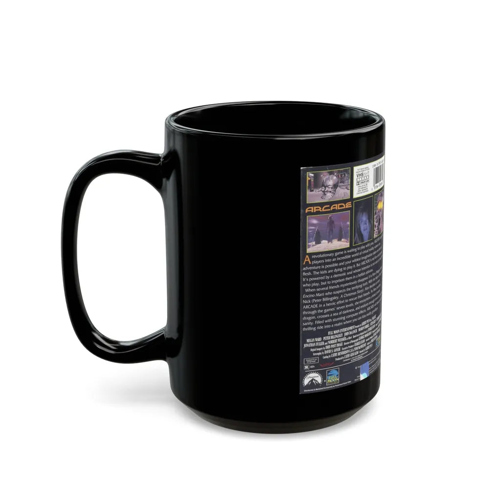 ARCADE (VHS COVER) - Black Coffee Mug-Go Mug Yourself