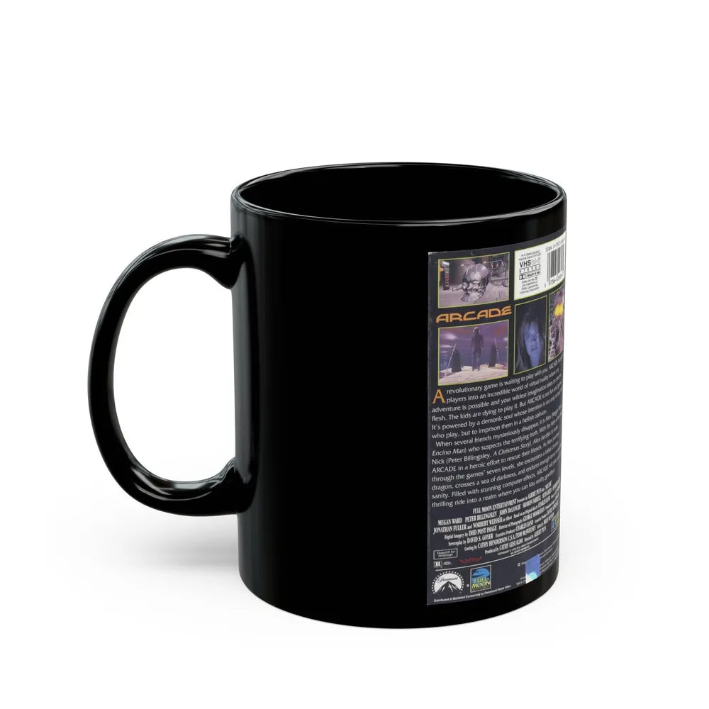 ARCADE (VHS COVER) - Black Coffee Mug-Go Mug Yourself