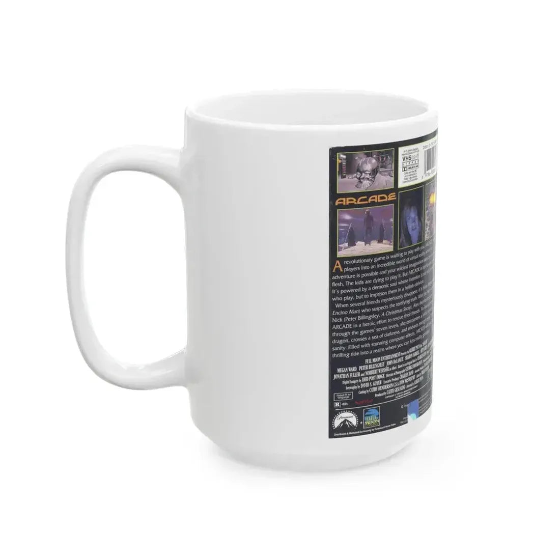 ARCADE (VHS COVER) - White Coffee Mug - Go Mug Yourself