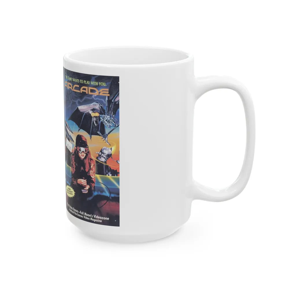 ARCADE (VHS COVER) - White Coffee Mug-Go Mug Yourself