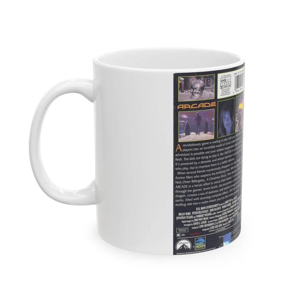 ARCADE (VHS COVER) - White Coffee Mug-Go Mug Yourself