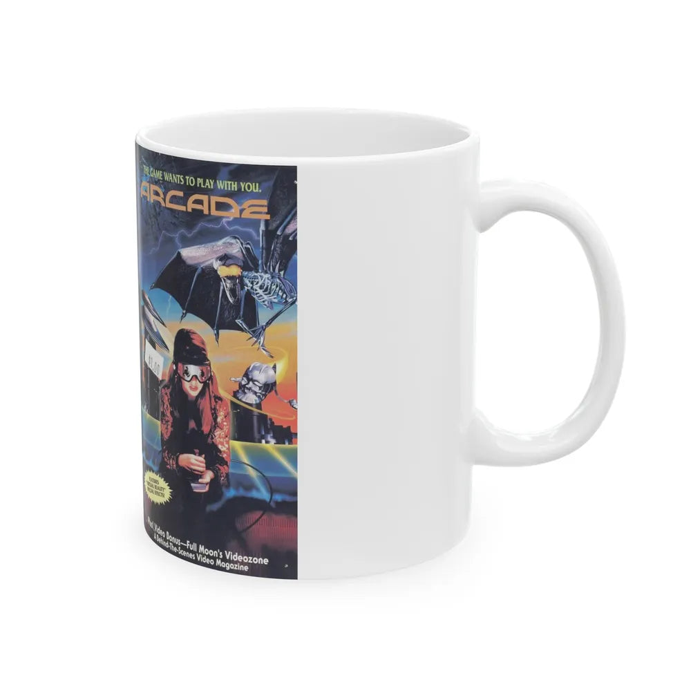 ARCADE (VHS COVER) - White Coffee Mug-Go Mug Yourself