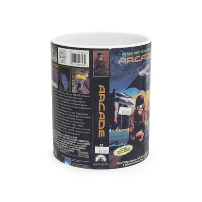 ARCADE (VHS COVER) - White Coffee Mug - Go Mug Yourself