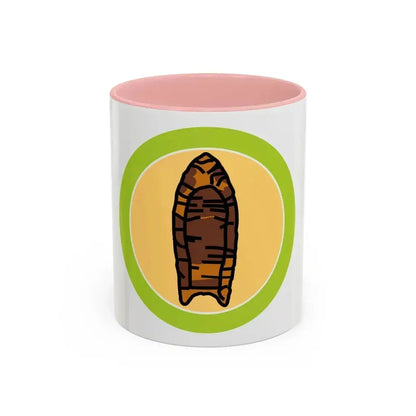 Archaeology (Boy Scout Merit Badge) Accent Coffee Mug 11oz Pink - Go Mug Yourself