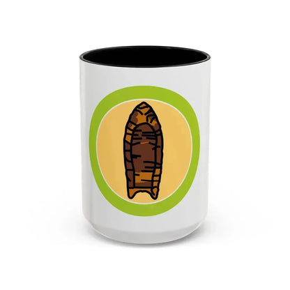 Archaeology (Boy Scout Merit Badge) Accent Coffee Mug 15oz Black - Go Mug Yourself