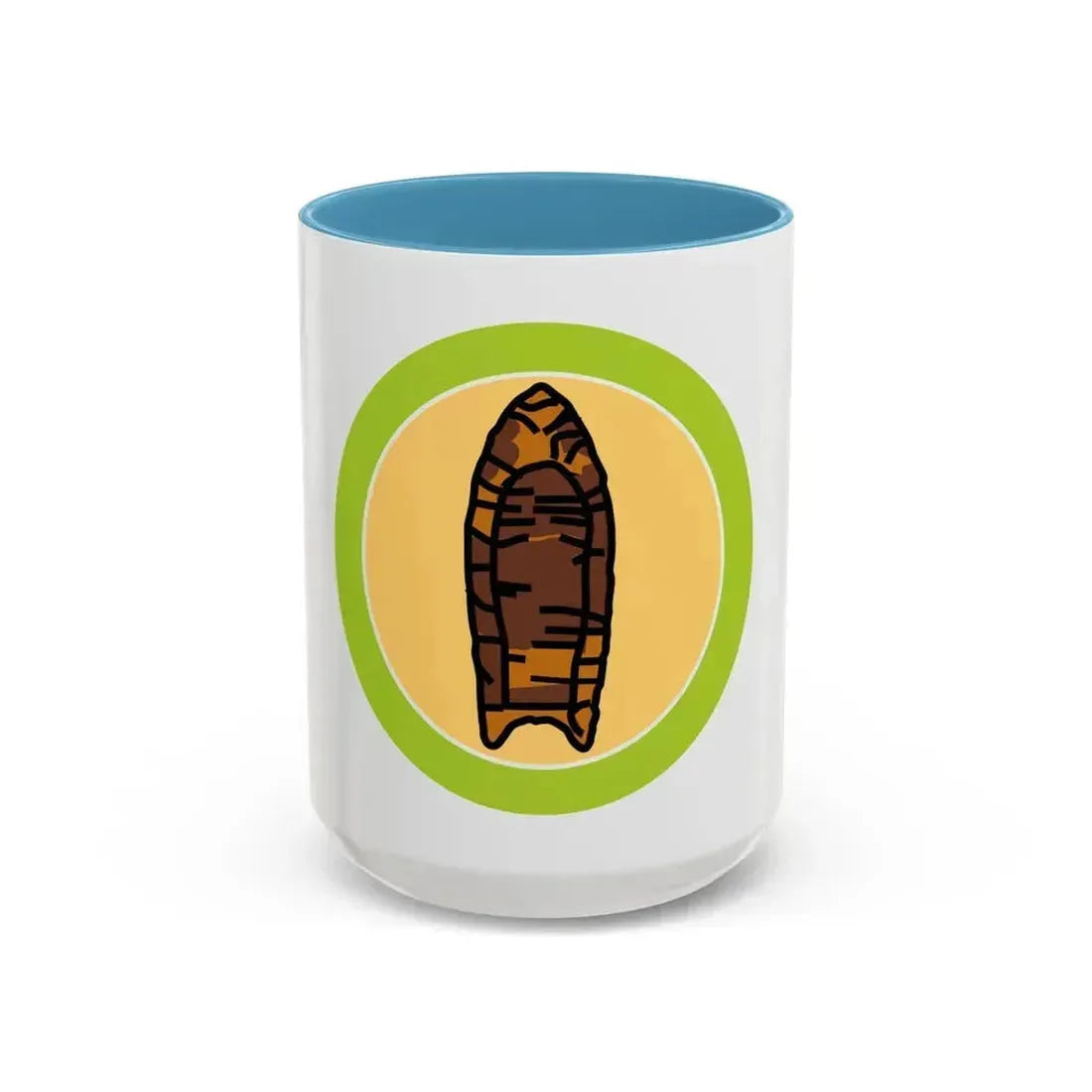 Archaeology (Boy Scout Merit Badge) Accent Coffee Mug 15oz Light Blue - Go Mug Yourself