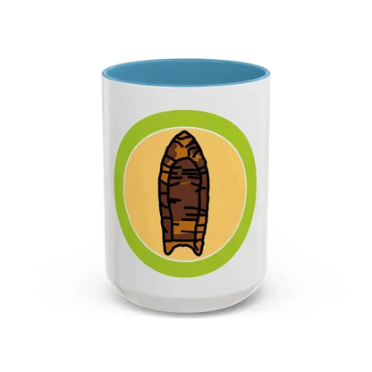 Archaeology (Boy Scout Merit Badge) Accent Coffee Mug 15oz Light Blue - Go Mug Yourself