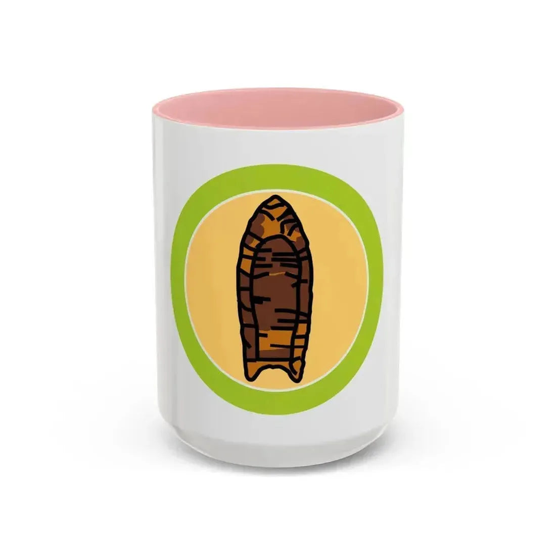Archaeology (Boy Scout Merit Badge) Accent Coffee Mug 15oz Pink - Go Mug Yourself