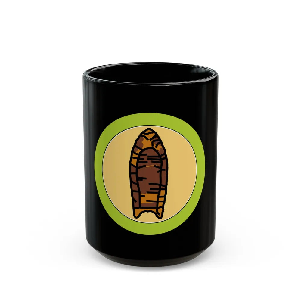 Archaeology (Boy Scout Merit Badge) Black Coffee Mug-15oz-Go Mug Yourself