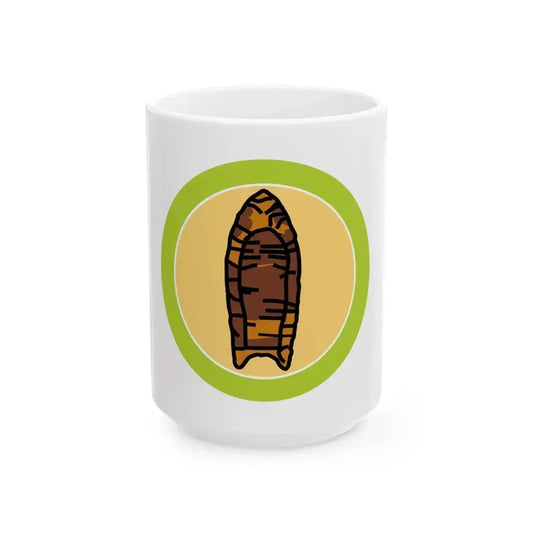 Archaeology (Boy Scout Merit Badge) White Coffee Mug 15oz - Go Mug Yourself