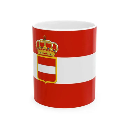 Archduchy of Austria flag (Austria) White Coffee Mug 11oz - Go Mug Yourself