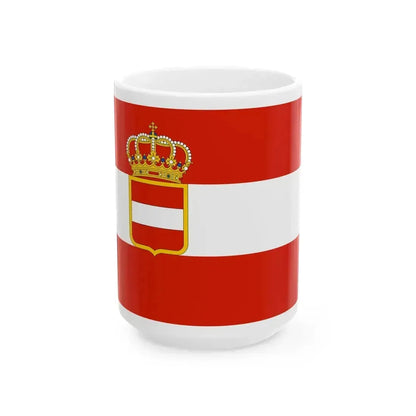 Archduchy of Austria flag (Austria) White Coffee Mug 15oz - Go Mug Yourself