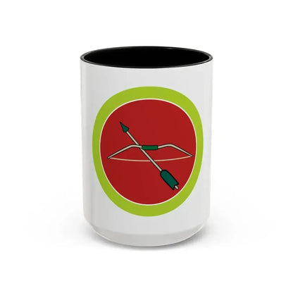 Archery (Boy Scout Merit Badge) Accent Coffee Mug 15oz Black - Go Mug Yourself