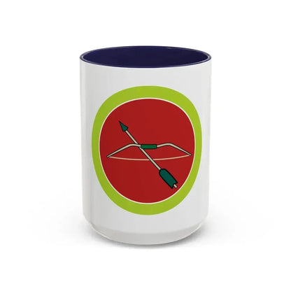 Archery (Boy Scout Merit Badge) Accent Coffee Mug 15oz Navy - Go Mug Yourself