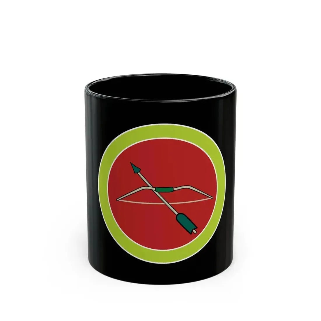 Archery (Boy Scout Merit Badge) Black Coffee Mug 11oz - Go Mug Yourself