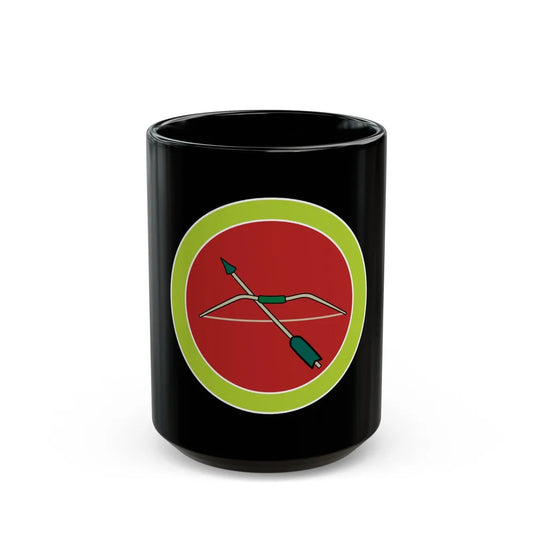 Archery (Boy Scout Merit Badge) Black Coffee Mug-15oz-Go Mug Yourself